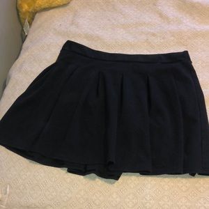 Black pleaded skater skirt from AMerican eagle